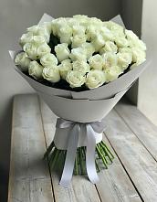 Букет 35 Белых роз в Поселке Биокомбината