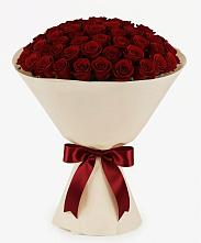 Букет 101 Бордовая роза Блэк Бакарра в Поселке Биокомбината