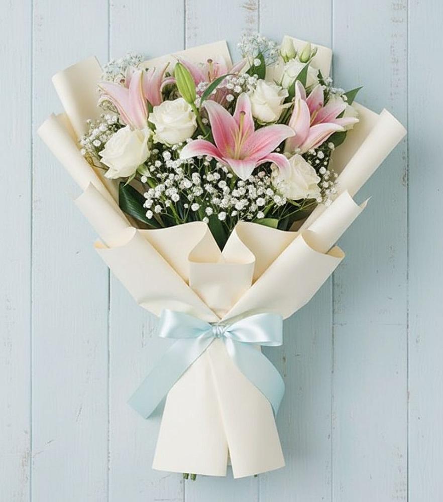 Букет цветов из: Лилии в Поселке Биокомбината