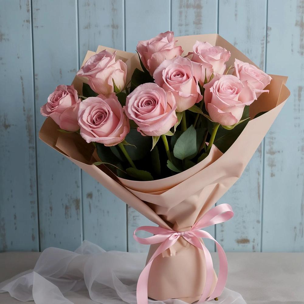 Букет цветов из: Розы в Поселке Биокомбината