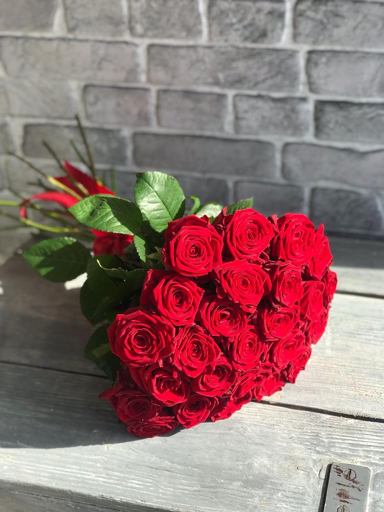 Букет Красные розы Фридом в Поселке Биокомбината