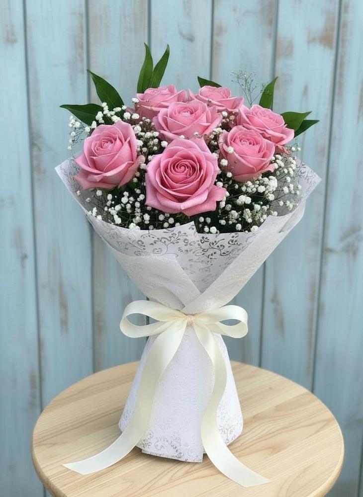 Букет цветов из: Розы в Поселке Биокомбината