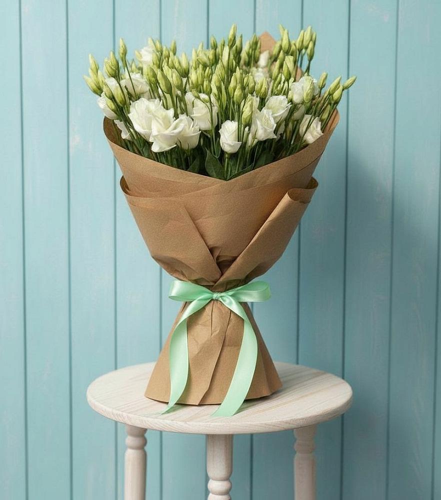 Букет цветов из: Лизиантусы в Поселке Биокомбината