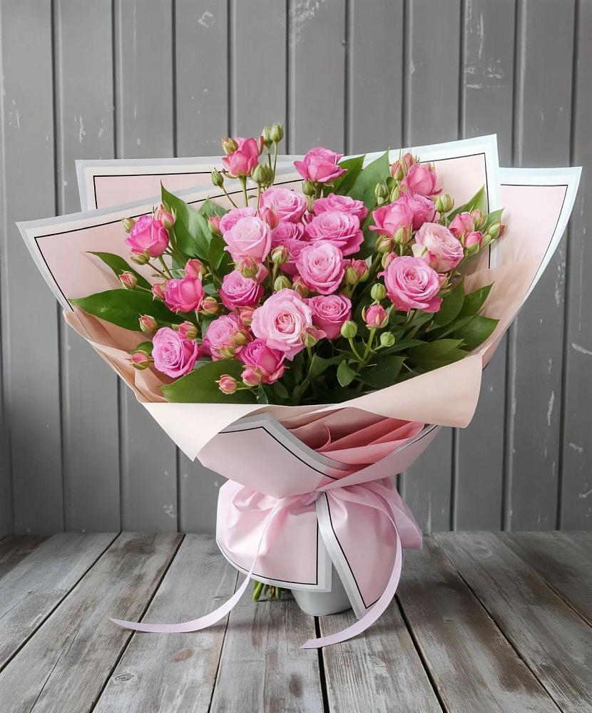 Букет Розовый кустик в Поселке Биокомбината