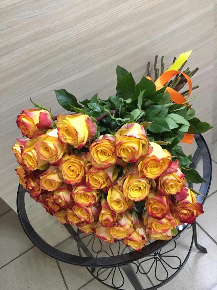 Букет Желтые розы в Поселке Биокомбината