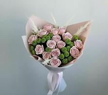 Букет цветов из:  Розы и Хризантемы в Поселке Биокомбината