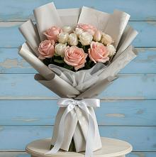 Букет цветов из:  Розы #REPLACE_PRED# Поселке Биокомбината