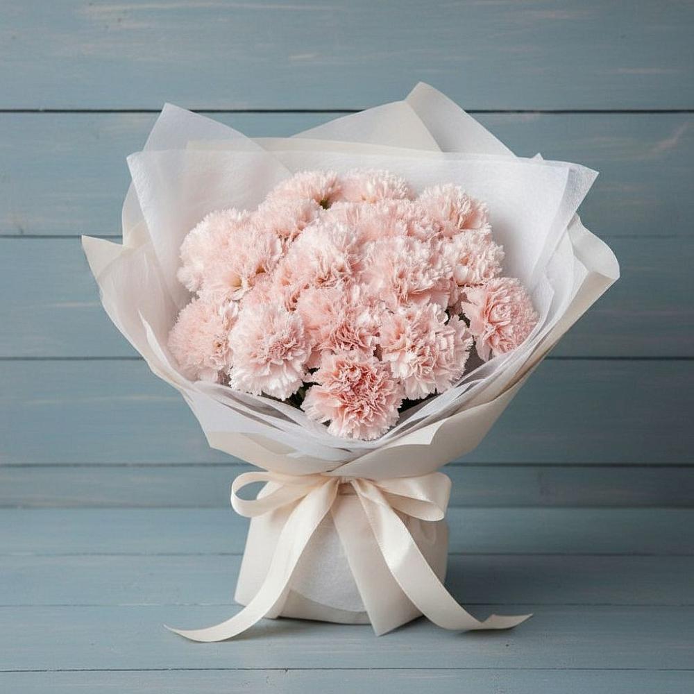 Букет цветов из: Гвоздики в Поселке Биокомбината