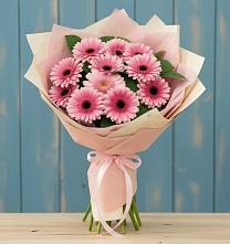 Букет цветов из:  Герберы в Поселке Биокомбината