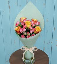 Букет цветов из:  Розы в Поселке Биокомбината